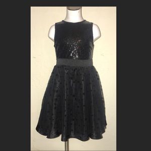 Girls Disney Black Sequin Dress size 6